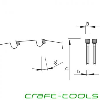 Stehle 192448  RSK-nn-System DP flex Ritz-Kreissägeblatt Zeichnung