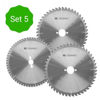 Stehle „HW Kreissägeblatt-Set 5“ Ø 216x30 3-teilig