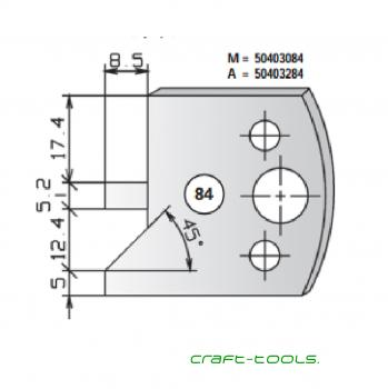 Stehle 50403084 Nr.084 Profilmesser 40x45x4 mm Zeichnung