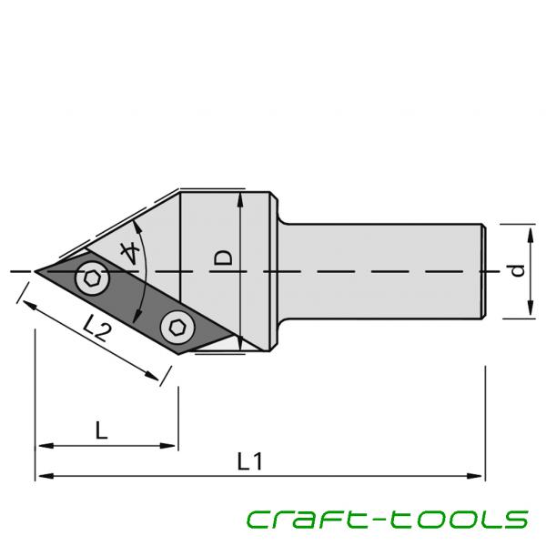 Stehle 185138 5573 Folding-Fase-Messerköpfe HW - Zeichnung