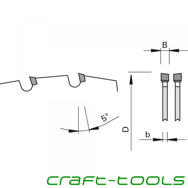 Stehle 192448  RSK-nn-System DP flex Ritz-Kreissägeblatt Zeichnung