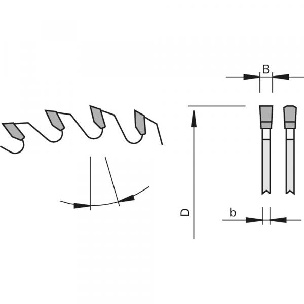Zeichnung: Stehle 58458788 TRF-1 Format-Kreissägeblatt