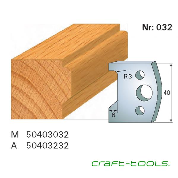 Stehle 50403032 Nr.032 Profilmesser 40x45x4 mm Komplett