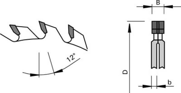 Stehle HW RS2 Ritz-Kreissägeblatt Zeichnung 50445100